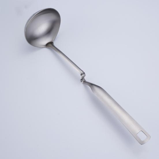 Половник для супа без запаха, высокая термостойкость, нержавеющая сталь 304, кухонная утварь, ложка-сепаратор для ресторана