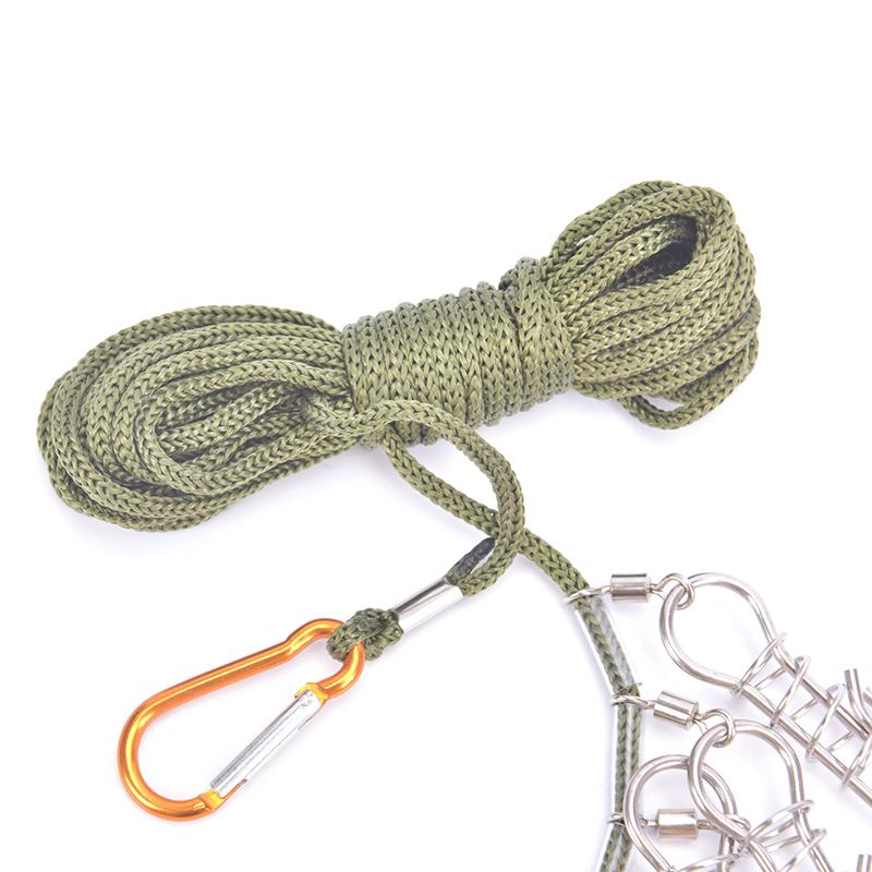 Замок для приманки из нержавеющей стали, нейлоновый трос, препятствующий наматыванию, замок для рыбы