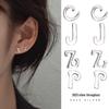 Серьги Banyan Tree S925 Silver с английским алфавитом для женщин - маленькие, удобные, одиночные серьги для сна
