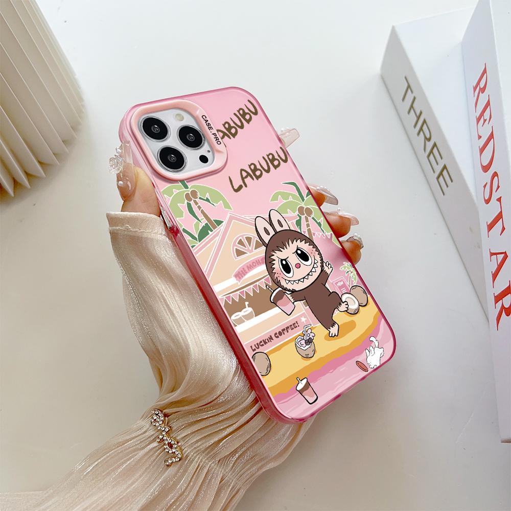 Окрашенный узор, цветной серебристый, двухсторонний, жесткий, противоударный чехол для телефона с защитой от падений для OnePlus OPPO Reno Realme