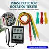 3-фазный переменный ток Фазовый измеритель Детектор фаз Тестер вращения Индикатор фазы Цифровой индикатор порядка фаз