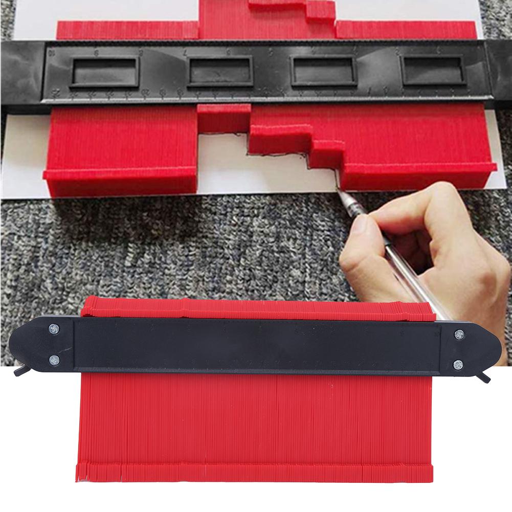 Многофункциональная 10-дюймовая расширенная двухзамковая нерегулярная контурная линейка измерительный инструмент для деревообработки