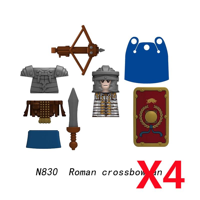 Средневековый Солдат Рыцарь Фигурка MOC Строительный Блок Зеленый Дракон Замок Пехота Орки Пират Римская Кавалерия Оружие Игрушки Подарки D122