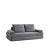 211 cm Long Corduroy Sofa, Combination of Sofa and Bed, Versatile Options with Two Triangular Backrests, Two Cushions, Two Removable Armrest Modules