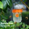 Solar Wasp Trap Outdoor Hanging Wasp Cather Hanging with Light for Yellow Jackets Hornets Bee Wasp Traps