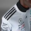adidas X Mercedes-Amg Petronas F1 Team Удобная простая мягкая футболка с коротким рукавом для гонок, мужские топы, белые, черные JX5798