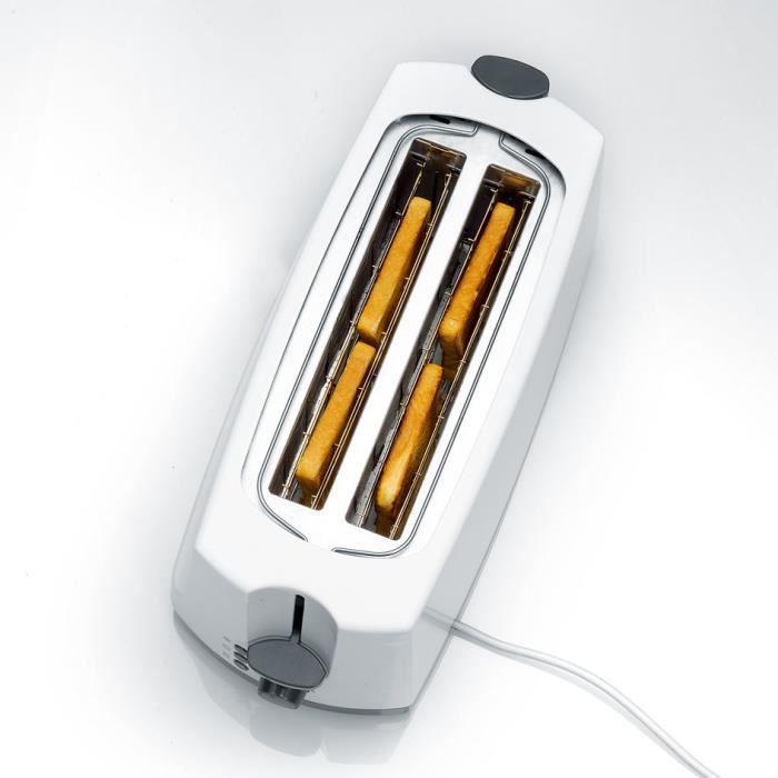 SEVERIN AT2234 Toaster - 2 Long Slots for 4 Slices - Defrost Function - Pastry Support