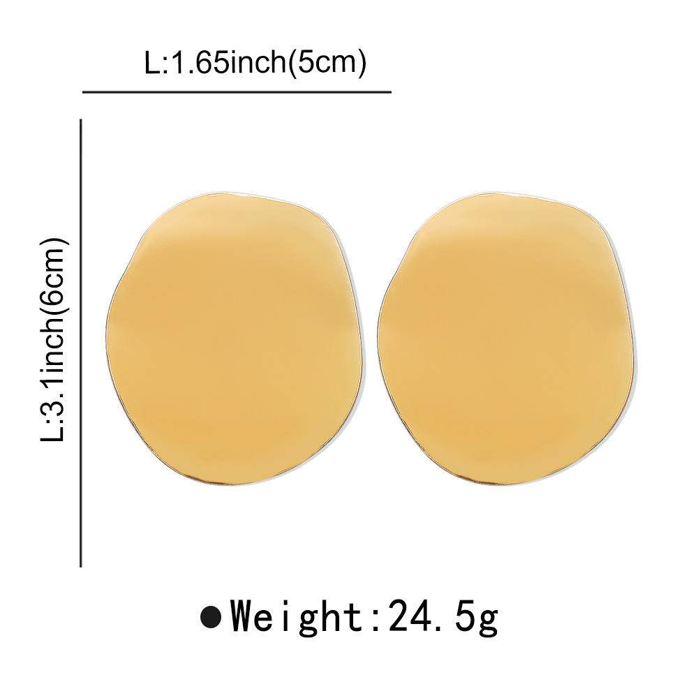 Преувеличенный дизайн глянцевые нерегулярные серьги индивидуальные модные серьги для женщин