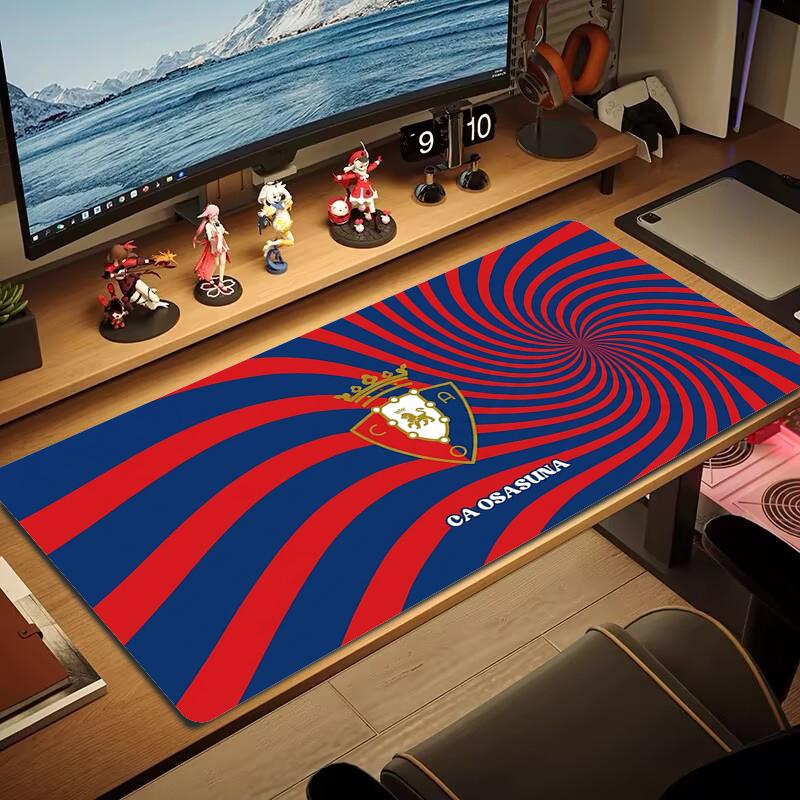 Коврик для мыши CA Osasuna Большой игровой коврик для стола Нескользящий Коврик для ноутбука и планшета Большой коврик для мыши XXL Коврик для мини-ПК Игровой коврик С заблокированным краем_XIA