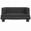VidaXL Dog Bed, Pet Sofa with Wooden Frame, Basket for Puppies Indoor House, Black 171913