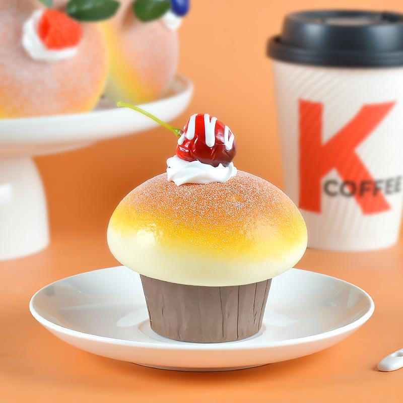 Набор магнитов для кексов и фруктов из полиуретана с медленным отскоком и грибами