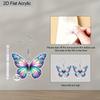 2D Плоские Акриловые Женские Цветные Серьги-Бабочки, подходящие в качестве праздничных подарков, подарков на день рождения и украшений для вечеринок для женщин.