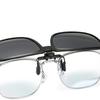 New Retro Clip-On Sunglasses TR90 Night Vision Driving Sunglasses with Sunshade Lens Stylish Eyewear