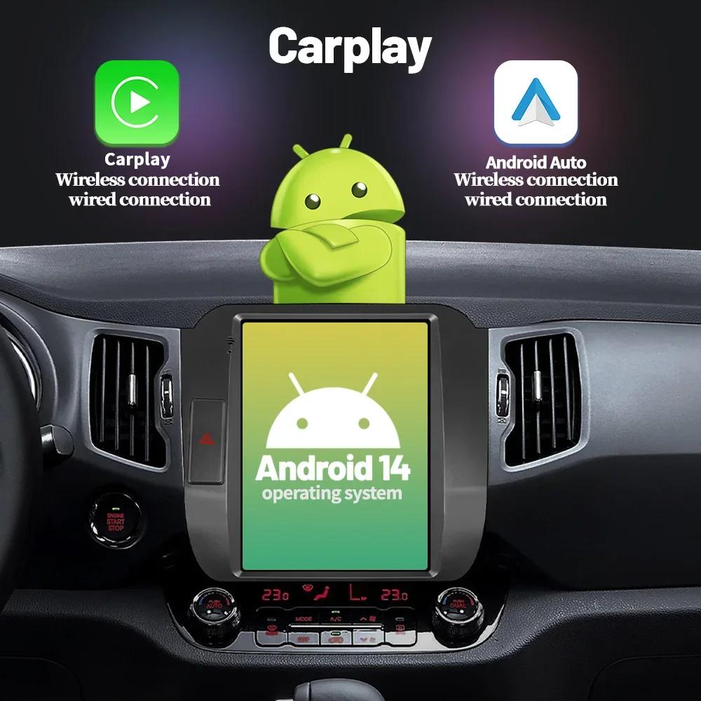 9,7 дюйма Для Ford Mondeo 4 2006-2010 Android 14 Беспроводной Carplay Автомагнитола Мультимедиа 4G GPS CarPlay Экран Автомагнитола Навигация