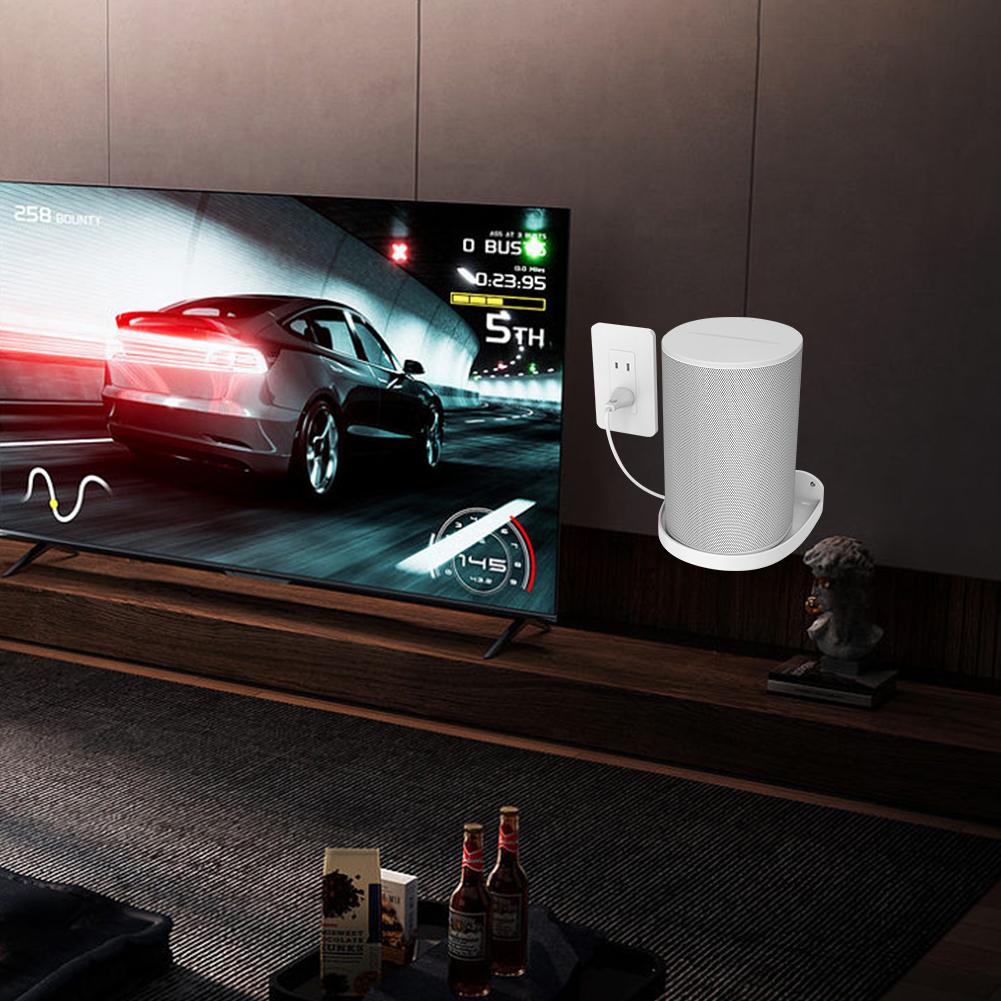 Wall Mounted Speaker Stands Reserved Charging Port Speaker Wall Holder Built-in Cable Management Compatible with Sonos Era 100