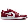 Кроссовки Air Jordan 1 Low Cardinal Красные мужские белые светло-карри 553558-607