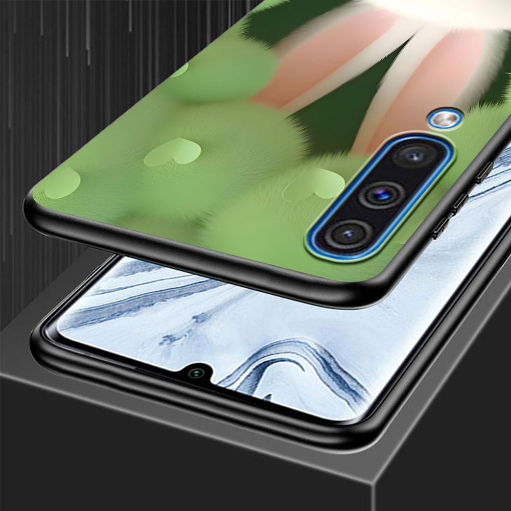 A Cute Rabbit With A Purple Hat Case for Samsung Galaxy A10s A50 A50s A02s A03s A20 A30 A20e A70 A70s A20s A30s A10 Black Cover