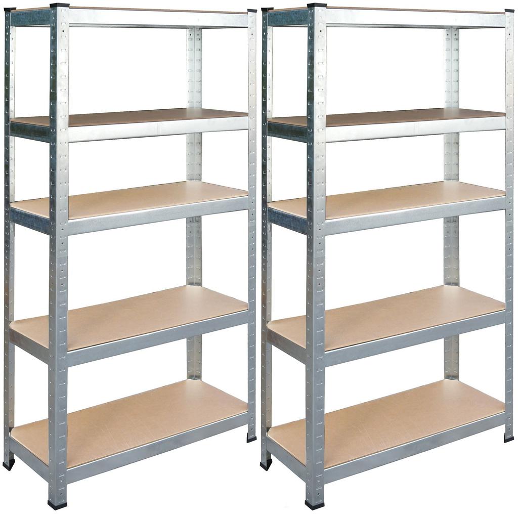 Metal Storage Rack Set Of 2 Pcs 150 X 75 X 30 Cm Humberg Hr-810