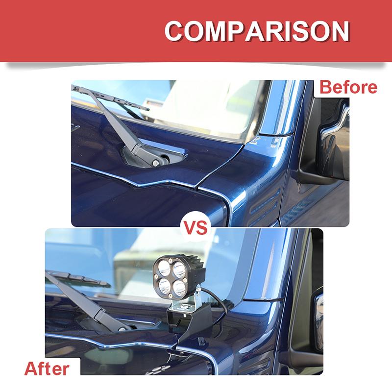 A-pillar Lamp Bracket Holder Rack Light Mount Support Stand For Suzuki Jimny 2019 Up Exterior Accessories