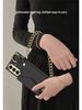 Samsung Z Fold7 Wristband Case: Fashionable Electroplated Leather with Card Holder and Lanyard