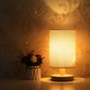 Small Table Lamp Bedside Light Flicker Free Soft Glow Eye Protection USB Warm LED Light Reading Lamp