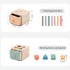 Montessori Toys for Baby Wooden Coin Box Toy Object Permanence Box Color Shape Cognition Match Educational Toy Fine Motor Toys
