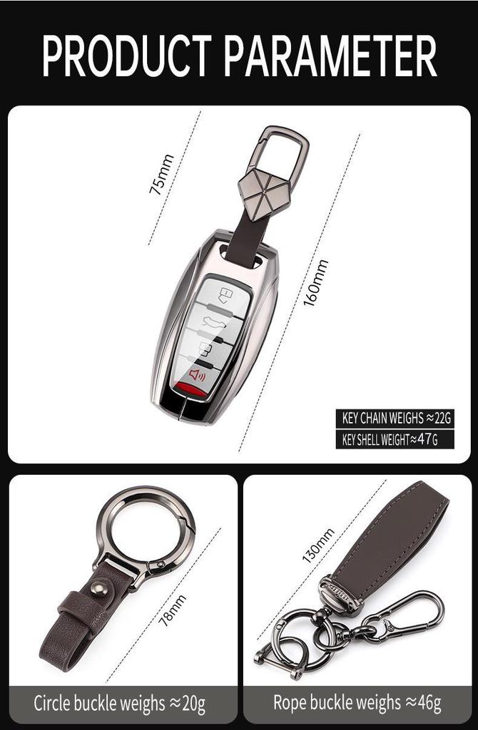 Haval Key Cover: Compatible with H6, Chitu, 3rd Gen M6Plus, First Love, Big Dog, H7, Xiaolong, H9, and 23 other models.