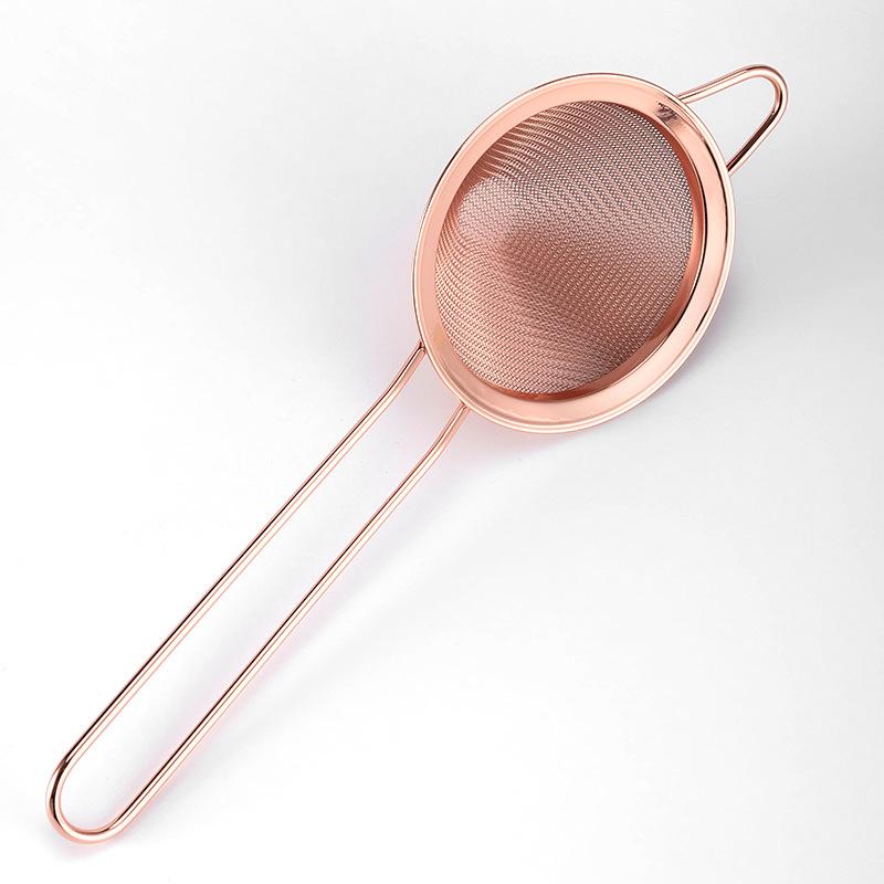 304 Stainless Steel Mesh Strainer Fine Tea Strainer Bar Cocktail Filter Long Handle Mesh Strainers Sieve Coffee Flours Strainer