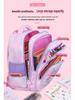 Large Trolley Backpack for Girls Grades 2-4-6, Ages 7-12, with Double Shoulder Straps