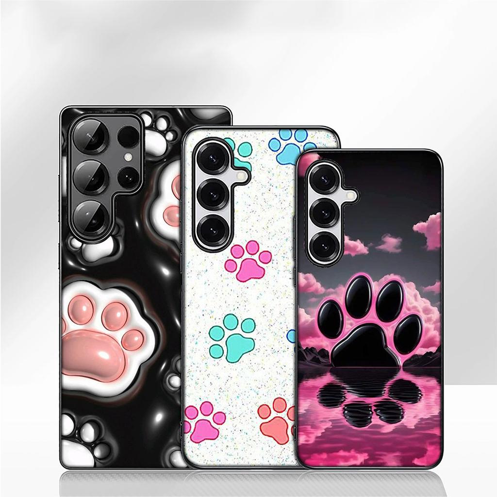 Cute Dog Cat Paw Cover Phone Case for Apple iPhone 17 16 15 11 Pro XS Max XR 6 7 8 Plus + SE 2020 5 16E
