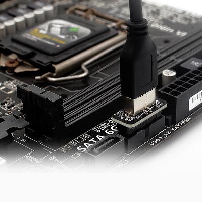 Материнская плата USB3.0 19-контактный адаптер Type-E на 90 градусов Конвертер без драйверов Поддержка высокоскоростной передачи Плата расширения материнской платы