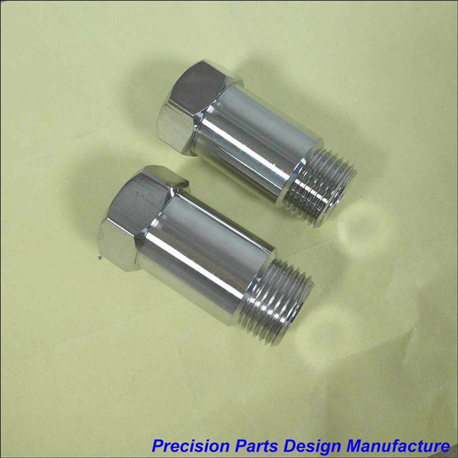 Универсальный никелированный прямой удлинитель-проставка датчика кислорода O2 для устранения ошибки CEL - M18 x 1.5 (2 шт.)