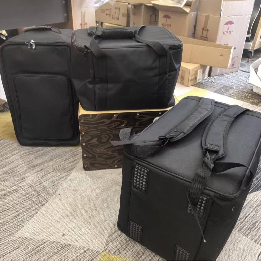 10MM Thick Cajon Drum with Carry Bag - Hand-Played Wooden Percussion Box, Portable and Easy to Back-Carry