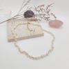 Baroque Natural Pearl & Daisy Beaded Clavicle Necklace - Light Luxury Style