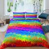 Abstract Rainbow Colorful Bedding Set Queen King Sinlge Duvet Cover Dream Polyester Comforter Covers Pillowcase Soft Bedclothes