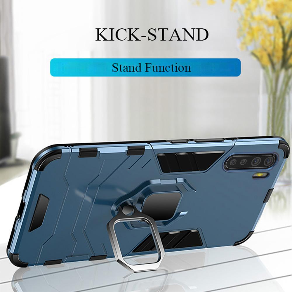 Противоударный защитный чехол для OPPO A91 A31 F15 A5 A9 2020, чехол для телефона с подставкой и кольцом для Realme X50 Pro Reno 2Z 2F Find X2 Neo