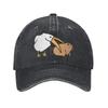 Pelicans Eats Capybara Men Women Baseball Cap  Distressed Washed Caps Hat Vintage Outdoor Workouts  Gift Sun Cap