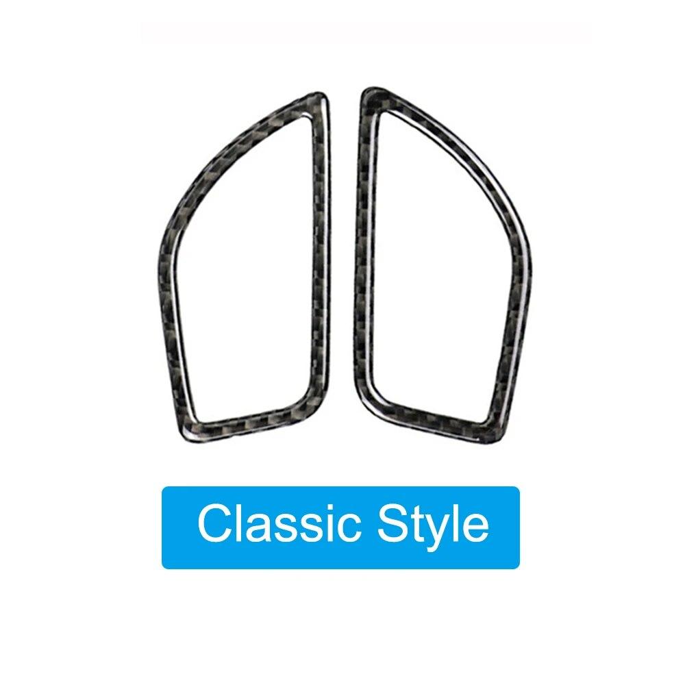 Углеродное волокно, приборная панель автомобиля, крышка для воздуховыпускного отверстия, декоративные наклейки, аксессуары для интерьера автомобиля для BMW 1 серии F20 F21 2012-17