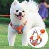 Daily Public Small To Medium Sized Dog Dog Harness with Leash, Orange