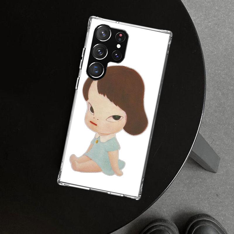 Чехол для телефона Y-Yoshitomo Nara для Samsung Galaxy S26 S25 Edge S24 S23 Ultra S22 Plus S21 FE S20 + Художественный персонализированный Fundas Gala