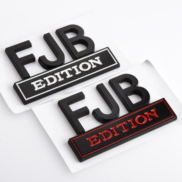 Автомобильная наклейка 3D металлическая эмблема FJB EDITION, значок, наклейки, автомобильный Стайлинг