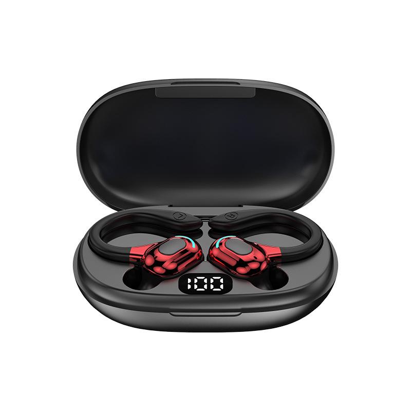 Wireless TWS Bluetooth Earphones: Noise-Cancelling, Over-Ear, Sweatproof, with Charging Case for Sports