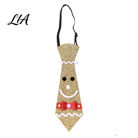 Christmas Tie for Adults Kids Adjustable Glitter Necktie, Non-woven Fabric Holiday Dress Up Costume Funny Accessories Accessories, Sparkling