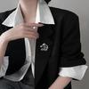 Hollow-Out Horse Brooch Horse Head Brooch Pin Alloy Animal Brooch Clothes Accessory Zodiac Year Gift for Men Women Family Friends