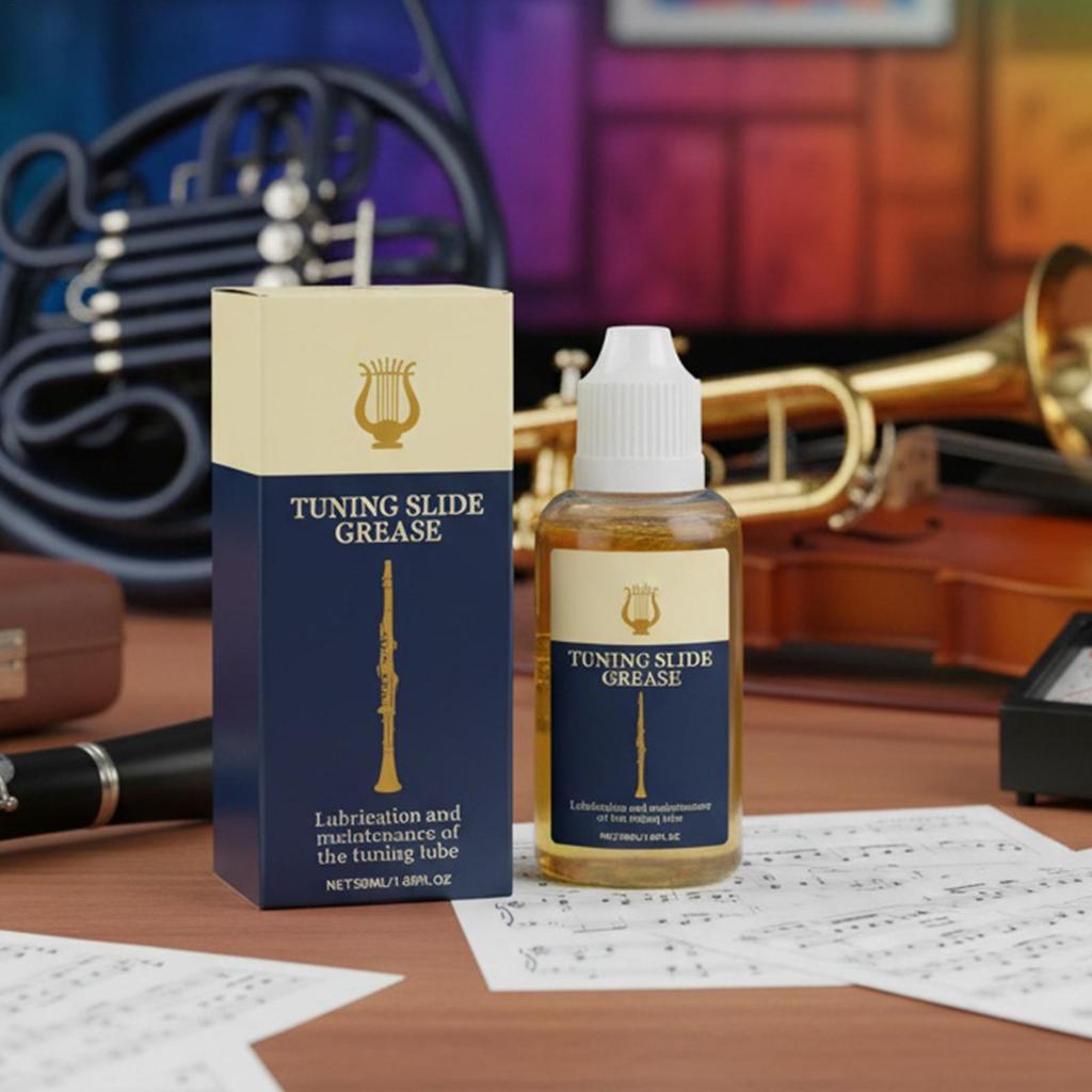 Смазка для скользящих частей инструмента Тромбон Флейта Саксофон Кларнет Очиститель Уход за клапанами и подшипниками Для духовых инструментов Музыкальные принадлежности