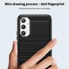 MOFI JK TPU Series-1 for Samsung Galaxy A34 5G Anti-fall Phone Case Carbon Fiber Brushed Protective TPU Phone Back Cover