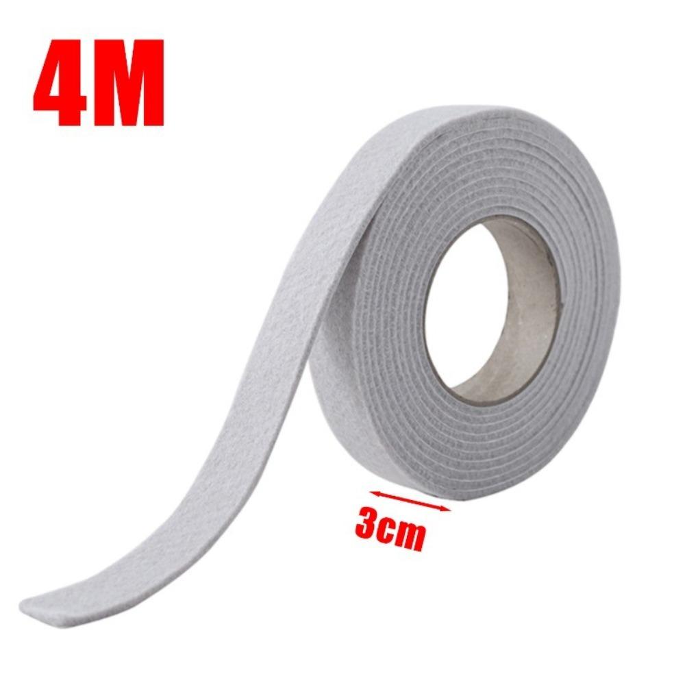 4 м войлочная уплотнительная полоса для дверей и окон, пылезащитное утолщенное стекло, впитывающая воду наклейка, звукоизоляция, износостойкость