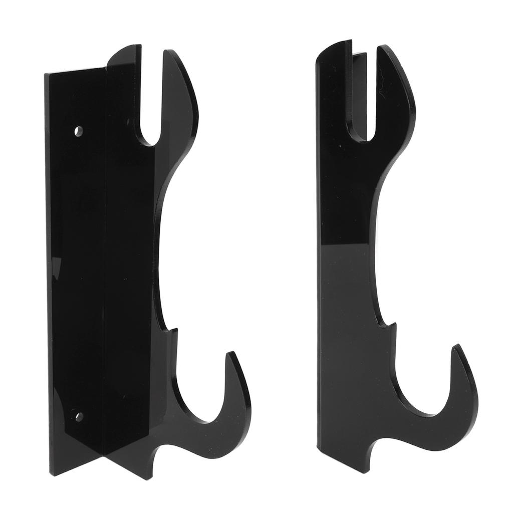 2 Pcs Samurai Knife Holder Wall Mounted Samurai Sword Holder Sword Wall Display Rack Black