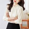 Long Sleeve Autumn New Shirt Beautiful Chic Chiffon Shirt French Top