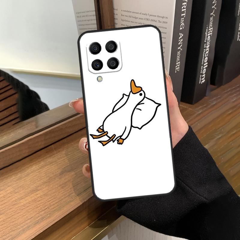 Cartoon Duck Knife Case For Samsung Galaxy M35 M15 M55 M56 M36 M16 M06 M31 M13 M33 M53 M12 M32 M52 M14 M34 M54
